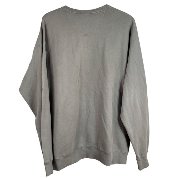 ComfortWash Cheer Sweatshirt Gray Large Crewneck Long Sleeves Pullover Hanes - Picture 5 of 6